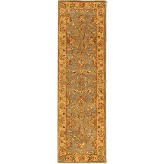 Heritage HG343 Hand Tufted Runner Rug - Blue/Beige - 2'3"x8' - Safavieh.
