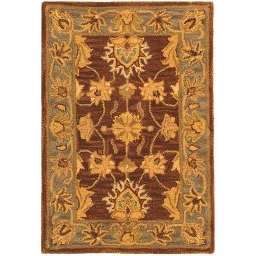 Heritage HG343 Handmade Accent Rug - 2'x3' - Brown/Blue - Safavieh