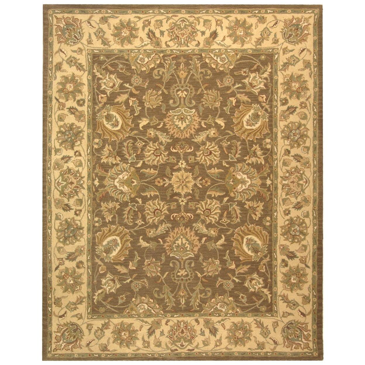 Heritage HG343 Handmade Accent Rug - 2'x3' - Brown/Ivory - Safavieh