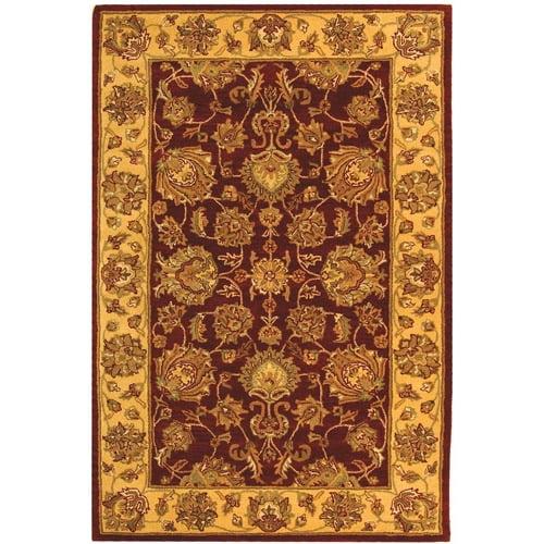 SAFAVIEH Heritage Regis Traditional Wool Area Rug, Red/Gold, 4' x 6'