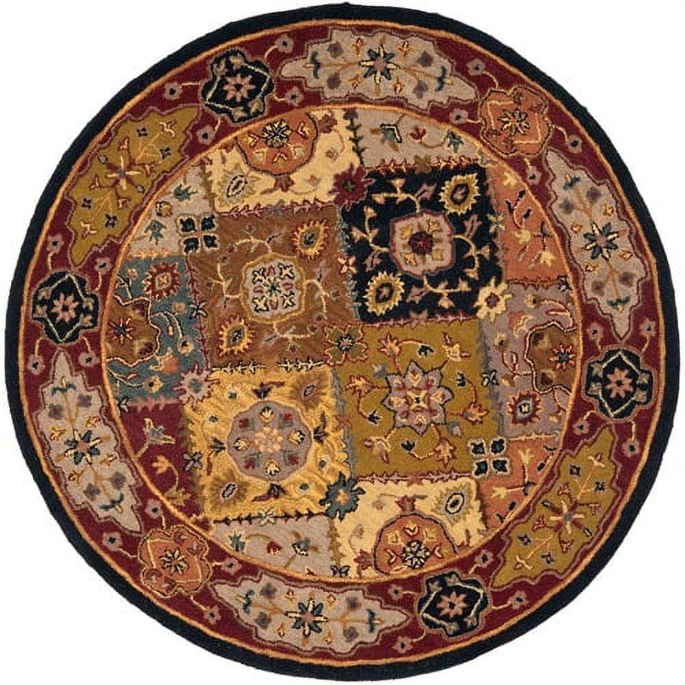 SAFAVIEH Heritage Regius Traditional Wool Area Rug, Multi/Red, 12' x 15'