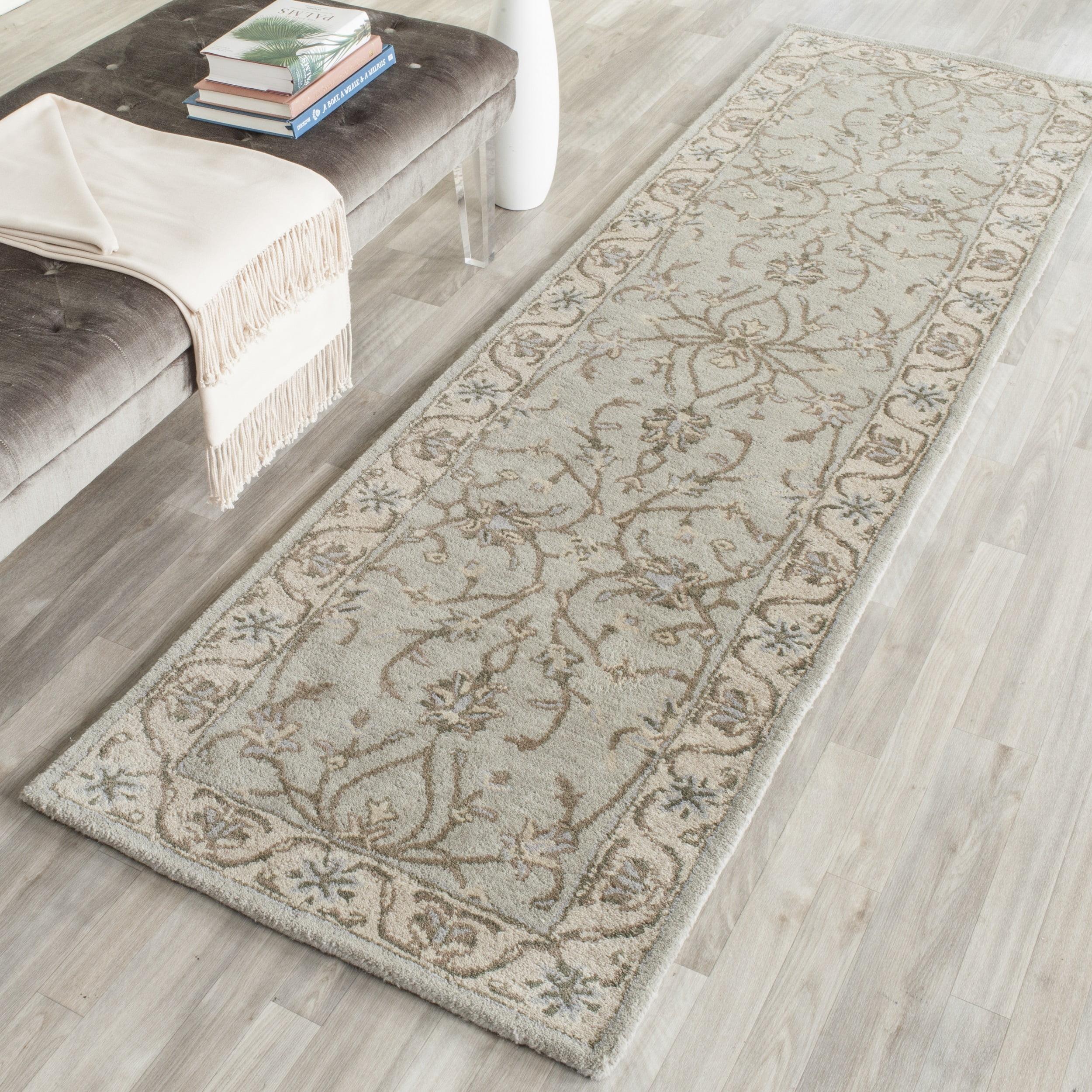 Heritage HG862 Hand Tufted Runner Rug - Beige/Grey - 2'3"x8' - Safavieh.