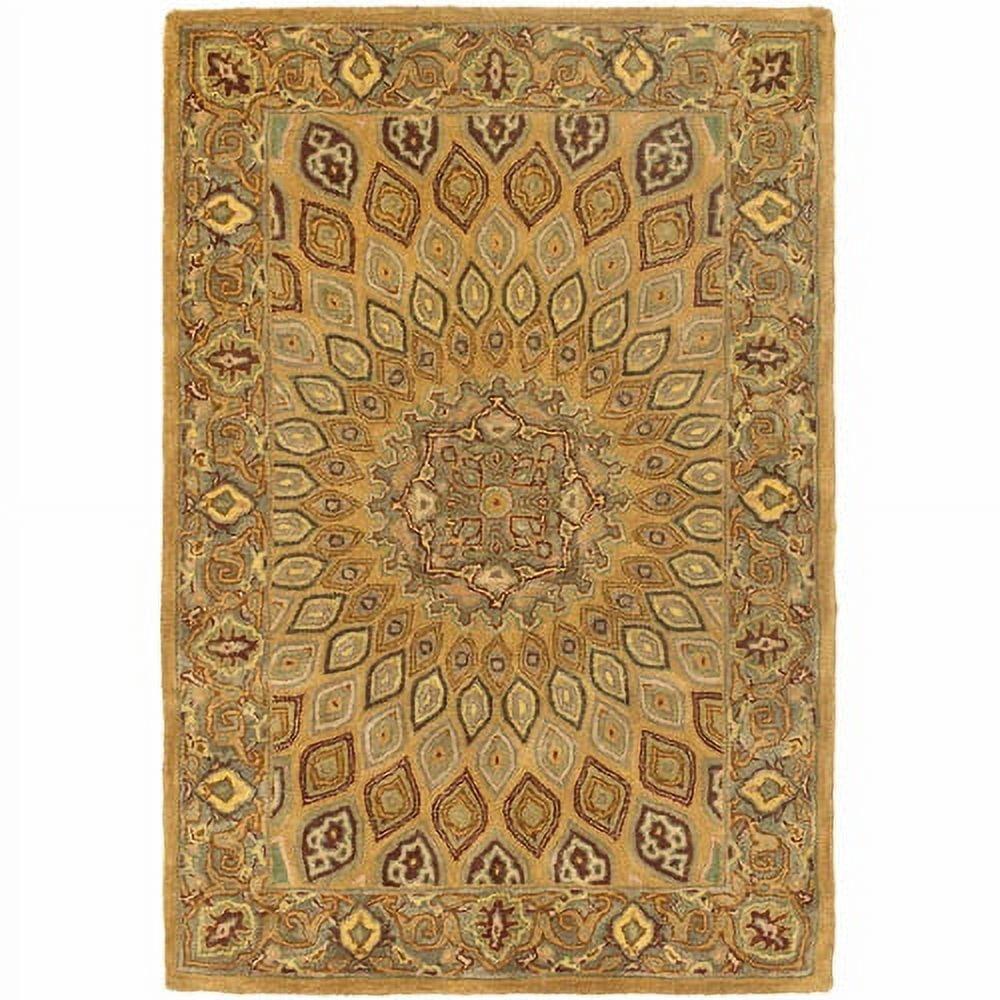 Heritage HG914 Hand Tufted Area Rug - Light Brown/Grey - 3'x5' - Safavieh.