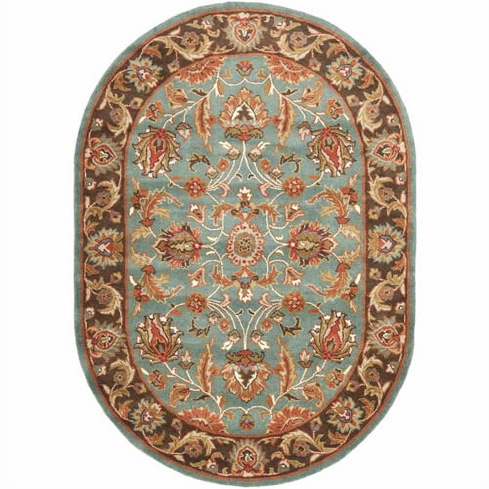 SAFAVIEH Heritage Steward Oriental Wool Area Rug, Blue/Brown, 11' x 17'