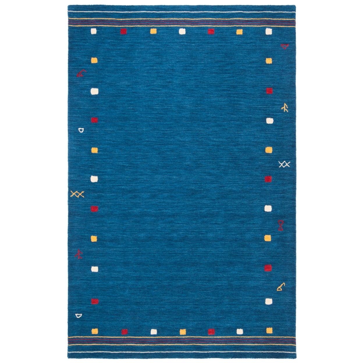 Heritage HG812 Hand Tufted Accent Rug - Brown/Blue - 3'x5' - Safavieh.