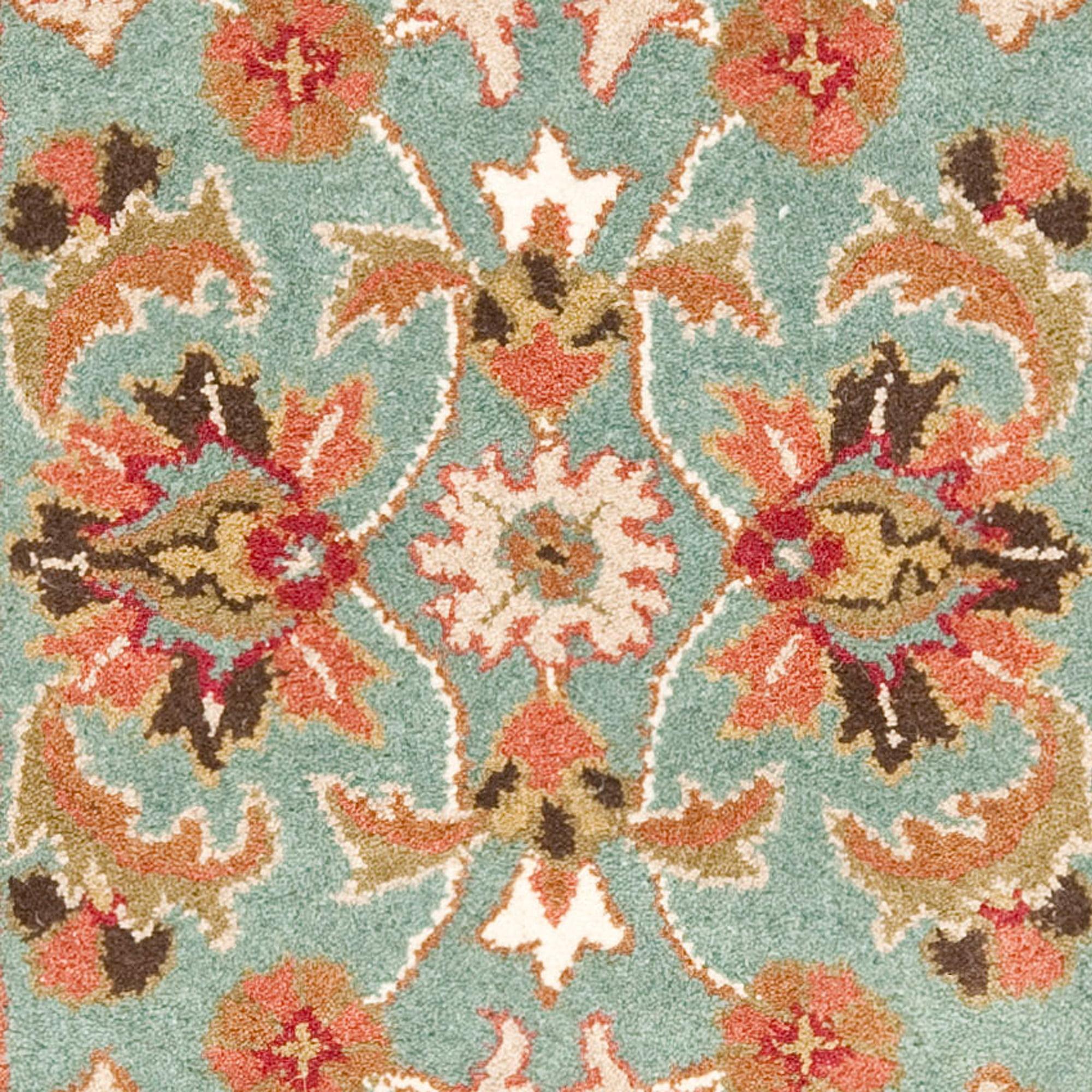 Heritage HG812 Hand Tufted Runner Rug - Blue/Brown - 2'3"x18' - Safavieh.