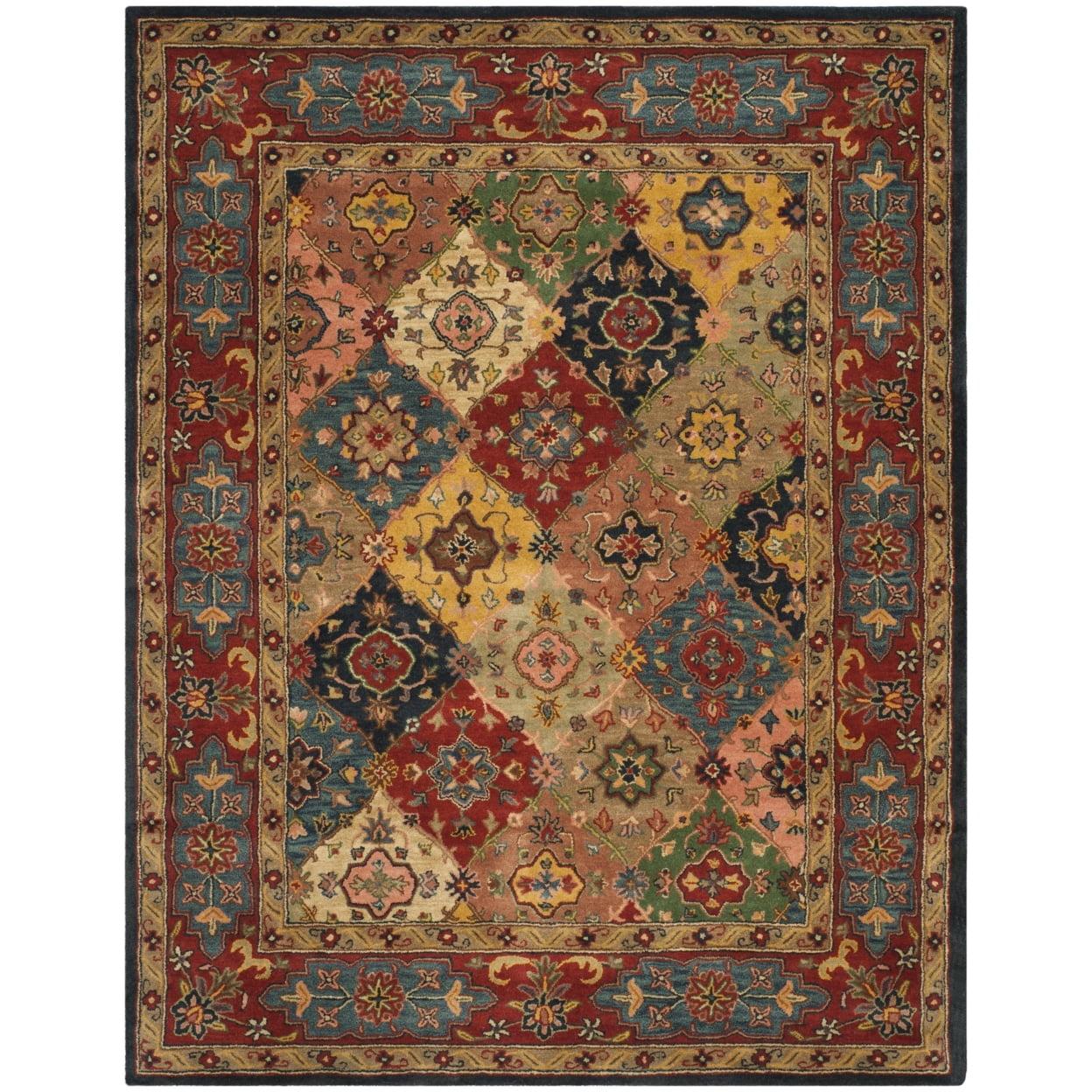 Heritage HG926 Hand Tufted Area Rug - Red/Multi - 7'6"x9'6" - Safavieh.