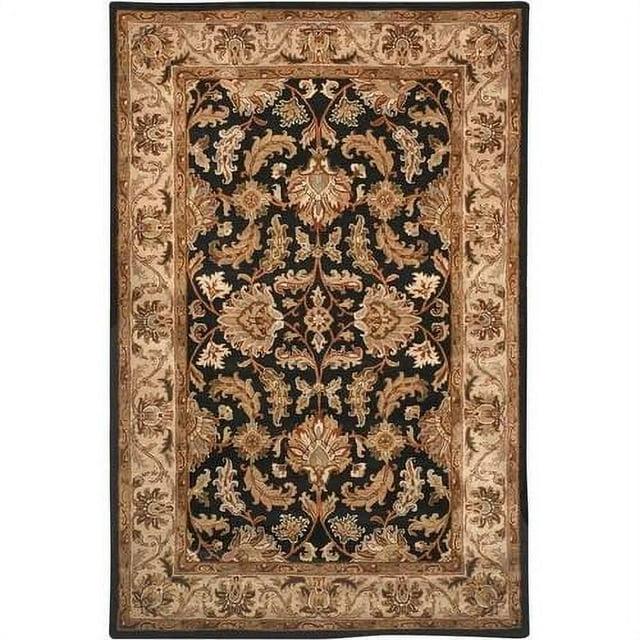 Heritage HG628 Hand Tufted Area Rug - Black/Beige - 8'3"x11' - Safavieh.