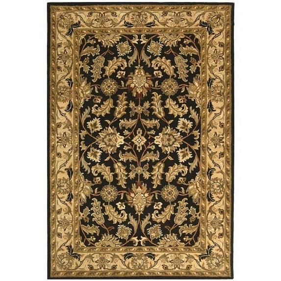 SAFAVIEH Heritage Valery Traditional Wool Area Rug, Black/Beige, 11' x 16'