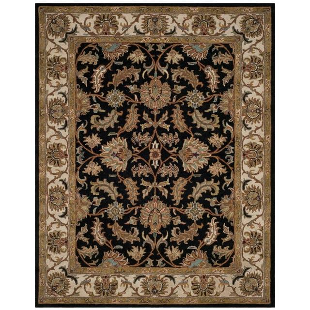 SAFAVIEH Heritage Valery Traditional Wool Area Rug, Black/Beige, 11' x 17'