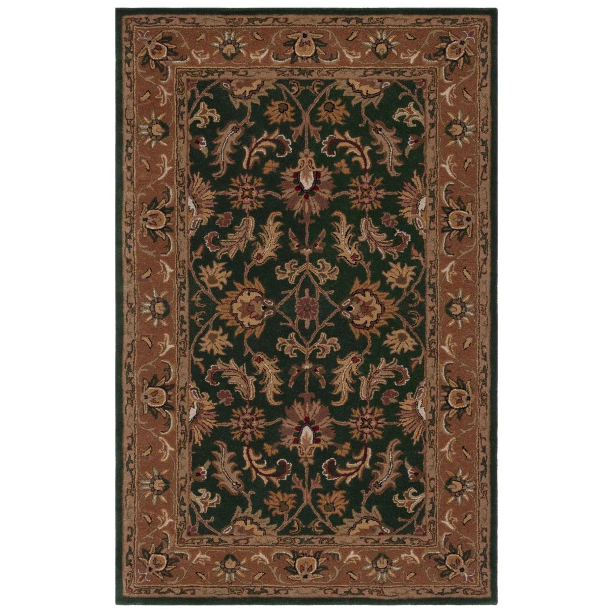 Heritage HG628 Hand Tufted Area Rug - Dark Green/Gold - 3'x5' - Safavieh.