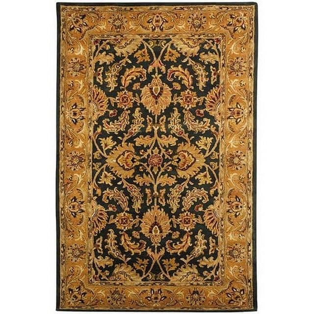 Heritage HG628 Hand Tufted Area Rug - Dark Green/Gold - 4'x6' - Safavieh.
