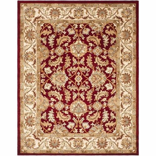 Heritage HG628 Hand Tufted Area Rug - Red/Ivory - 3'x5' - Safavieh.
