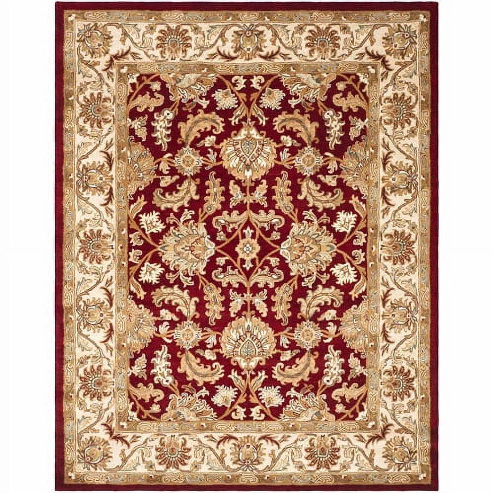 Heritage HG628 Hand Tufted Area Rug - Red/Ivory - 3'x5' - Safavieh.