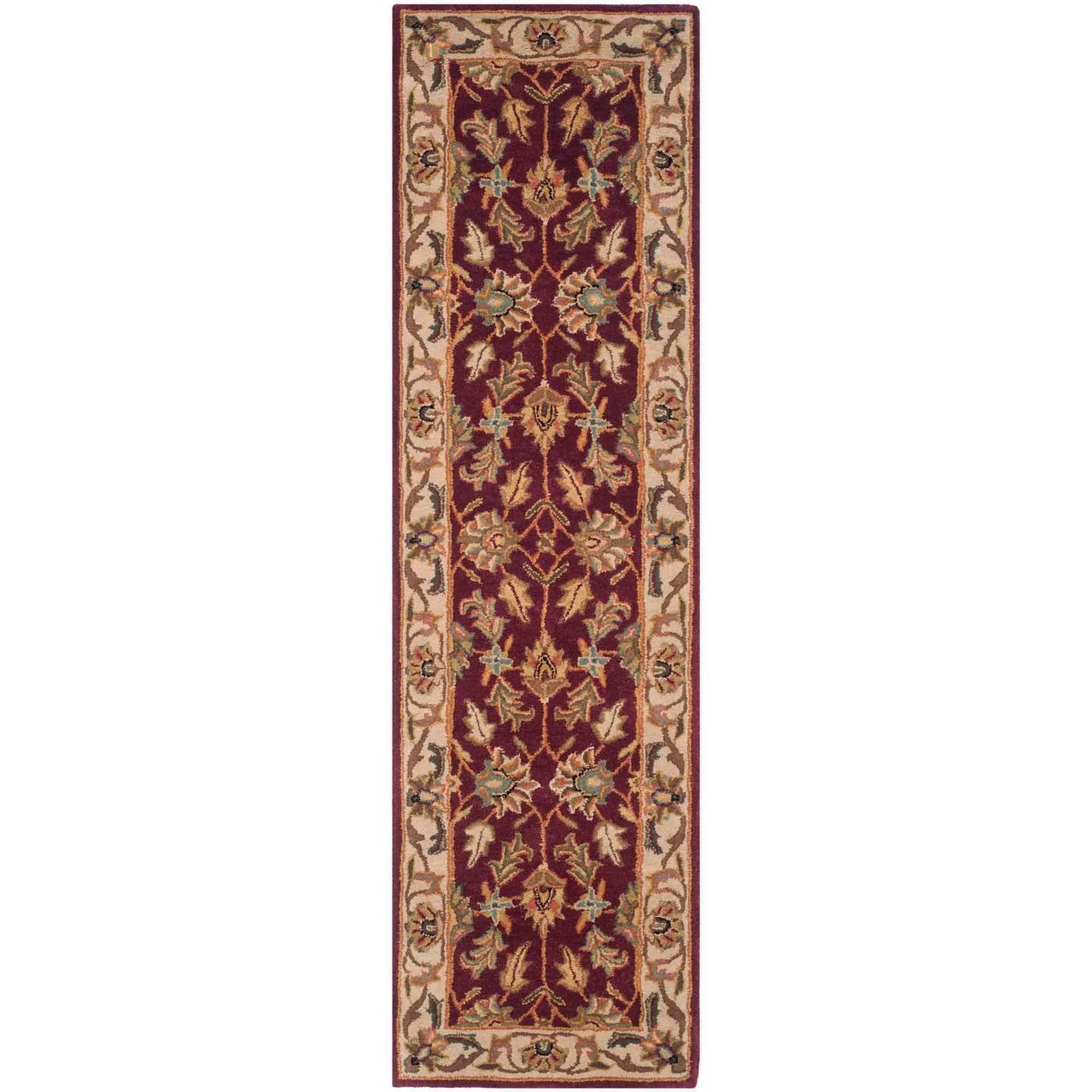 Heritage HG628 Hand Tufted Runner Rug - Red/Ivory - 2'3"x8' - Safavieh.