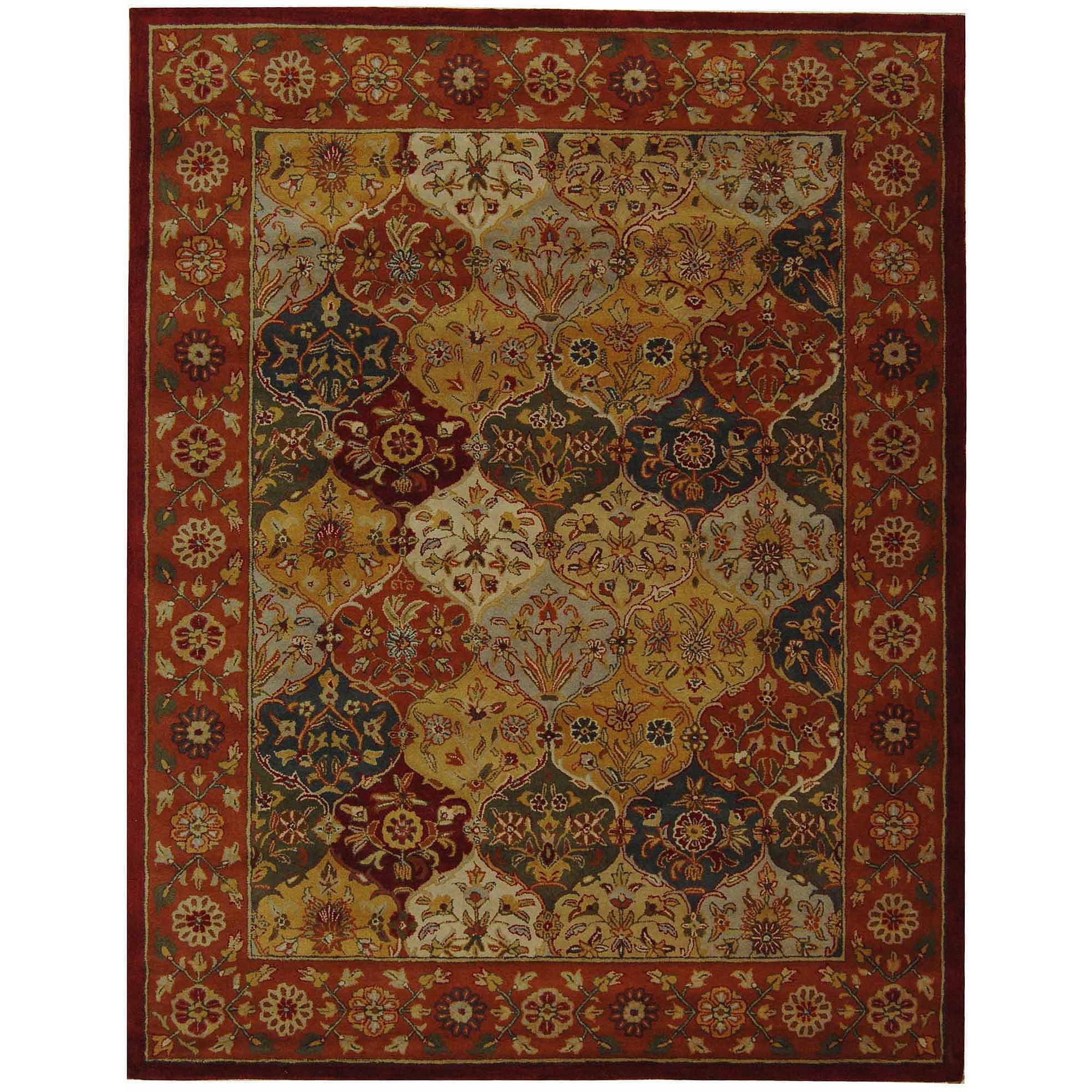 SAFAVIEH Heritage Woodville Oriental Wool Area Rug, Multi/Red, 12' x 15'