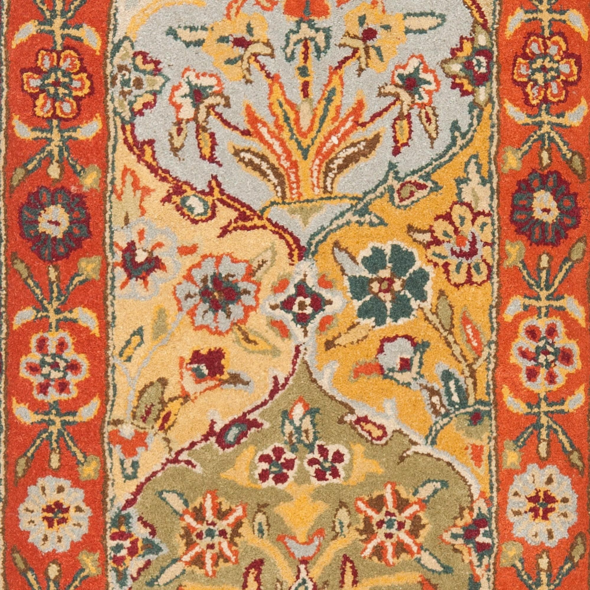 Heritage HG510 Hand Tufted Runner Rug - Multi/Red - 2'3"x10' - Safavieh.