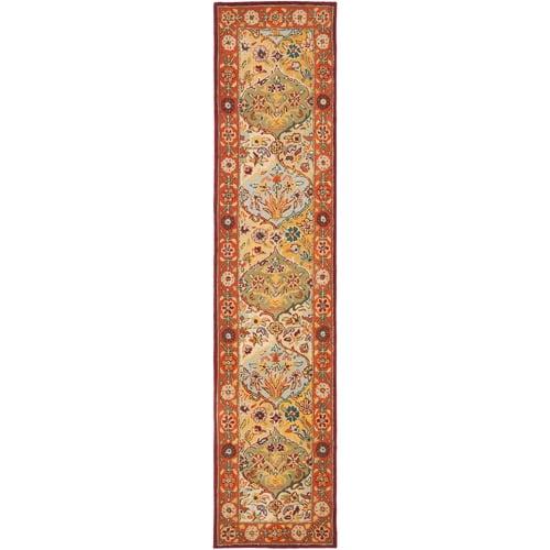 Heritage HG510 Hand Tufted Runner Rug - Multi/Red - 2'3"x16' - Safavieh.