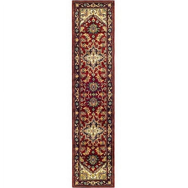 Heritage HG625 Handmade Runner Rug - 2'3"x20' - Red - Safavieh
