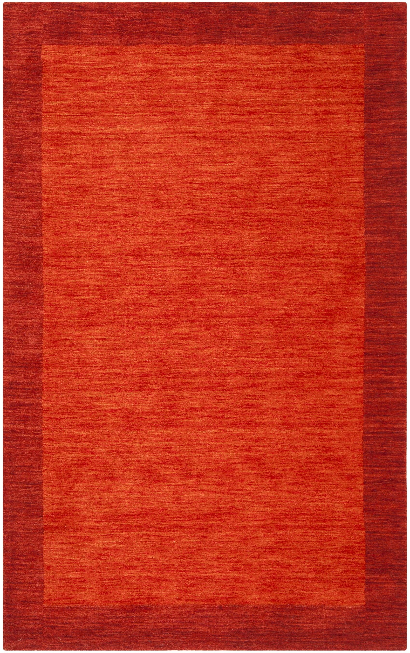 Himalaya HIM587 Hand Loomed Area Rug - Red - 5'x8' - Safavieh.