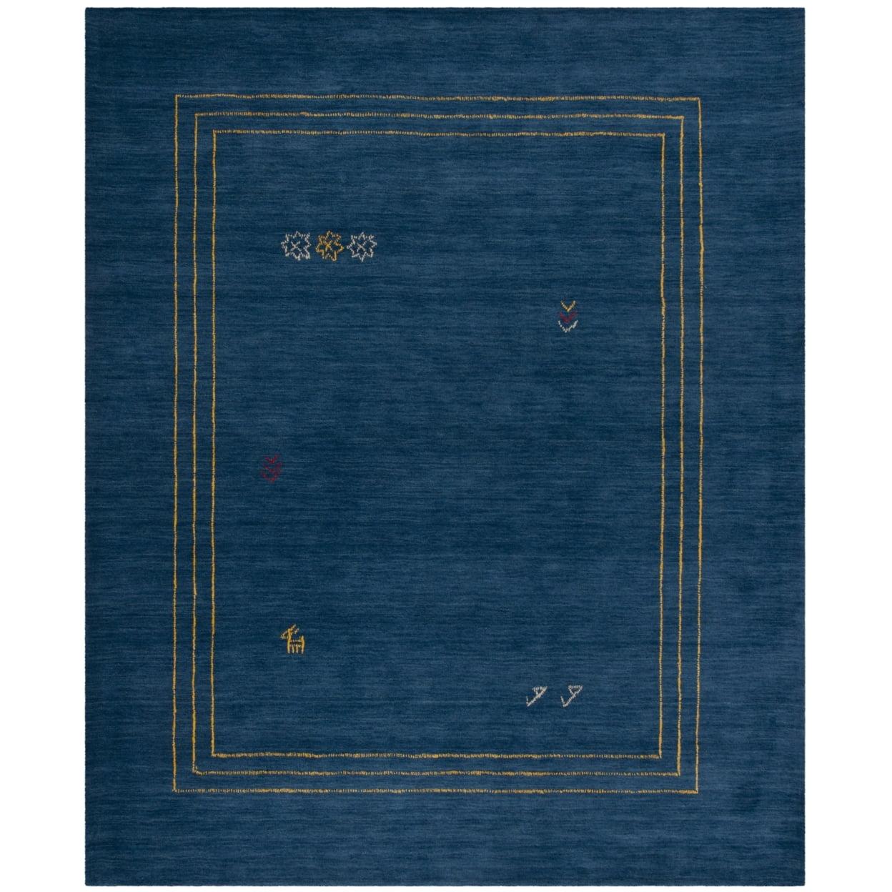 Himalaya HIM588 Hand Loomed Area Rug - Blue/Multi - 8'x10' - Safavieh.