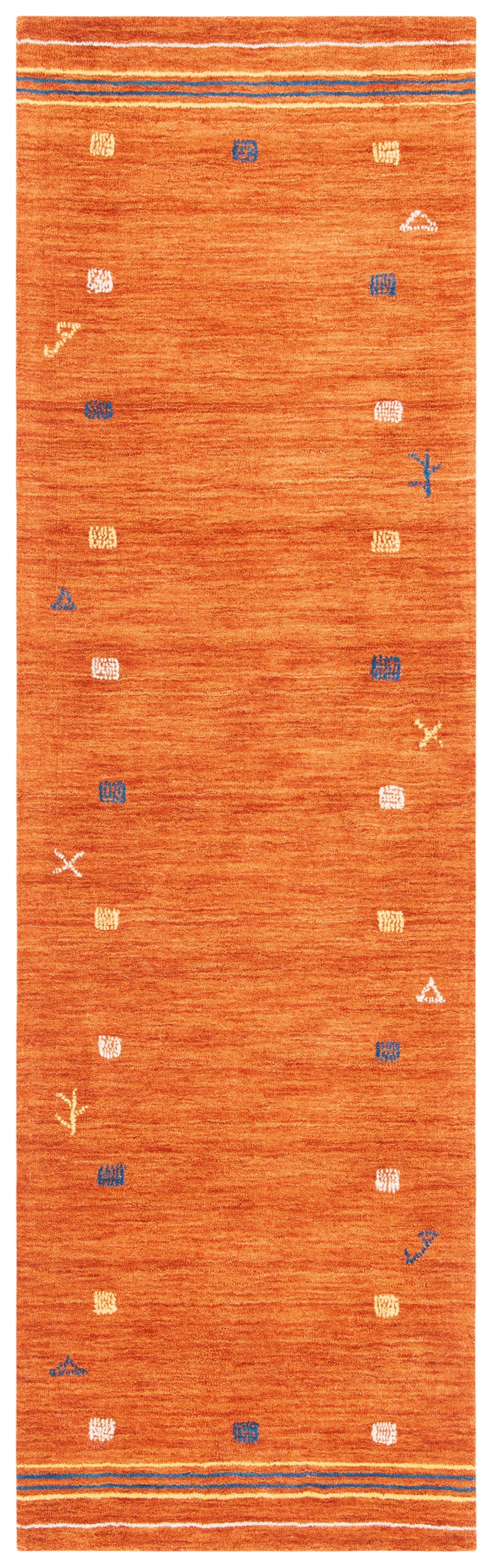 Himalaya HIM563 Handmade Area Rug - 6'x6' - Rust - Safavieh