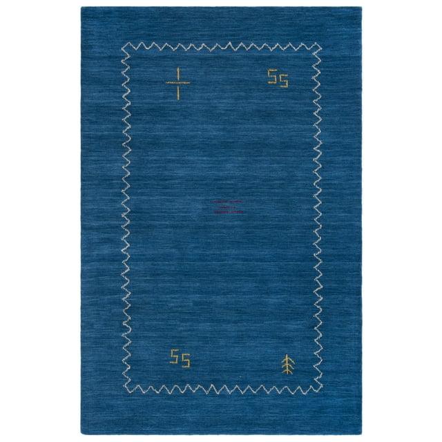 Himalaya HIM583 Hand Loomed Area Rug - Blue - 4'x6' - Safavieh.