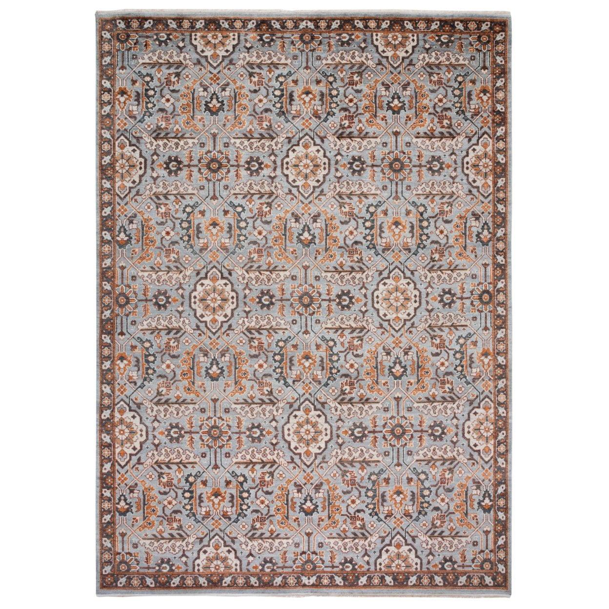 Himalaya HIM590 Hand Loomed Area Rug - Blue - 6'x6' - Safavieh.