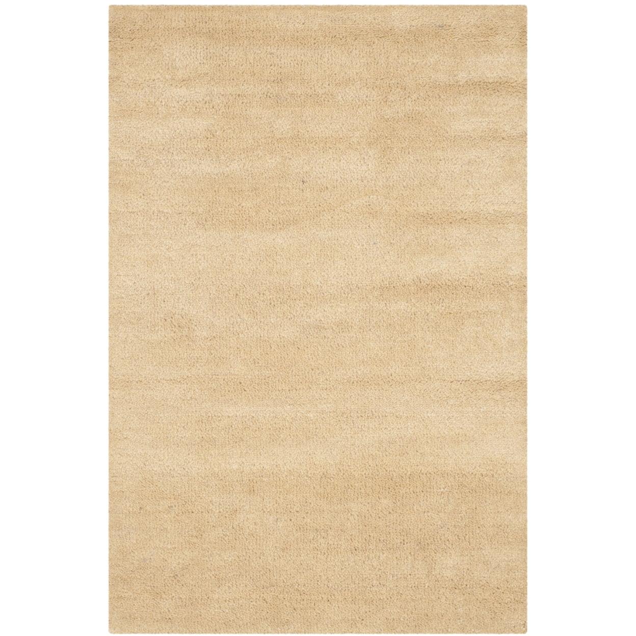 Beige Hand Tufted Wool Area Rug 2' x 3'