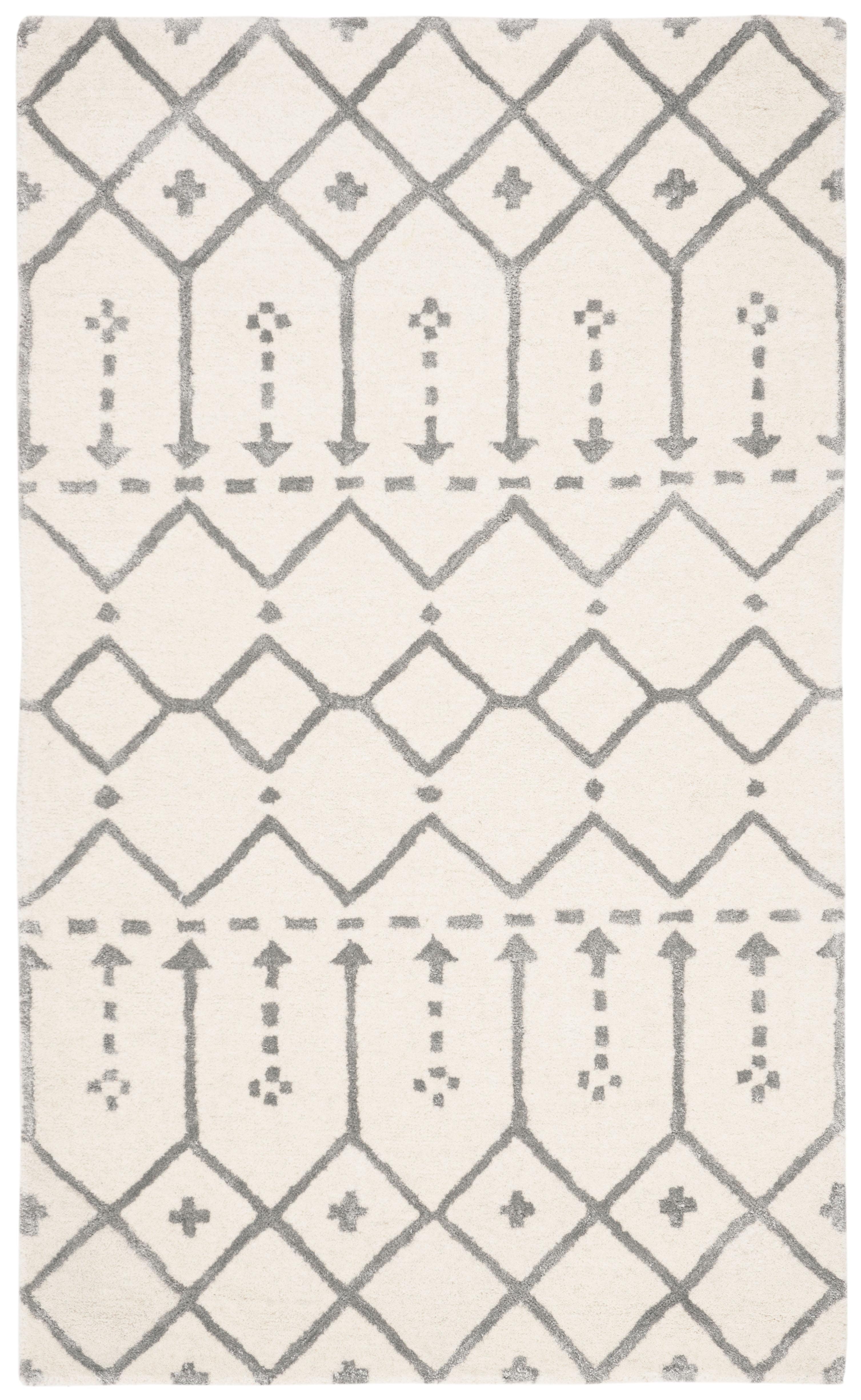Himalaya HIM903 Handmade Accent Rug - 2'3"x4' - Ivory/Grey - Safavieh