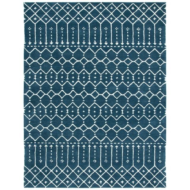 Himalaya HIM903 Handmade Area Rug - 9'x12' - Navy/Ivory - Safavieh