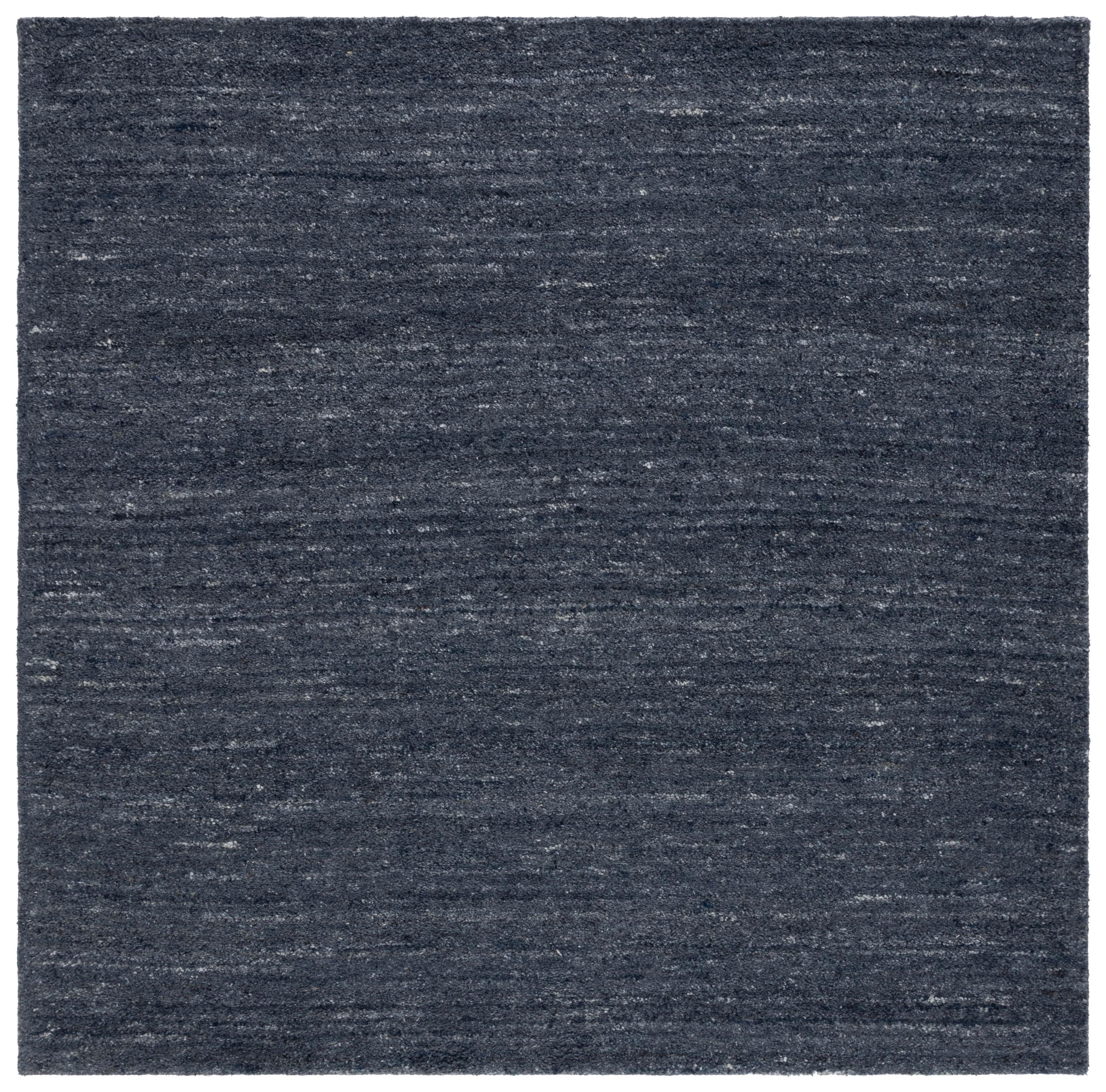 Himalaya HIM413 Handmade Area Rug - 7'x7' - Black/Grey - Safavieh