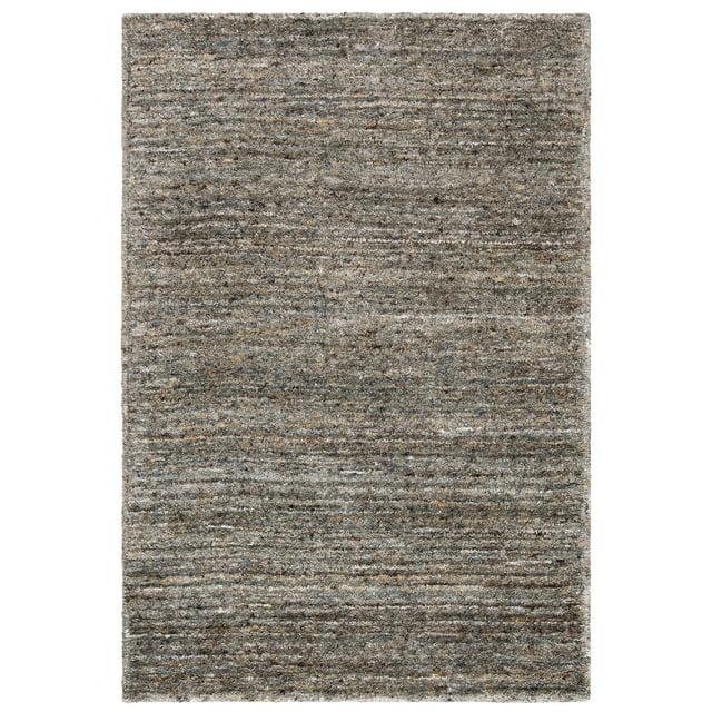 Himalaya HIM413 Handmade Area Rug - 4'x6' - Grey/Olive - Safavieh