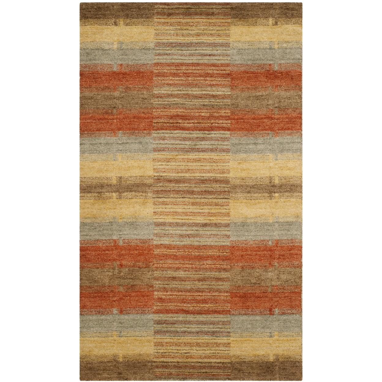 SAFAVIEH Himalaya Gavril Geometric Wool Area Rug, Multi, 3' x 5'