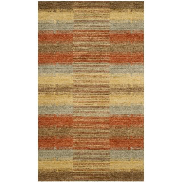 SAFAVIEH Himalaya Gavril Geometric Wool Area Rug, Multi, 3' x 5'