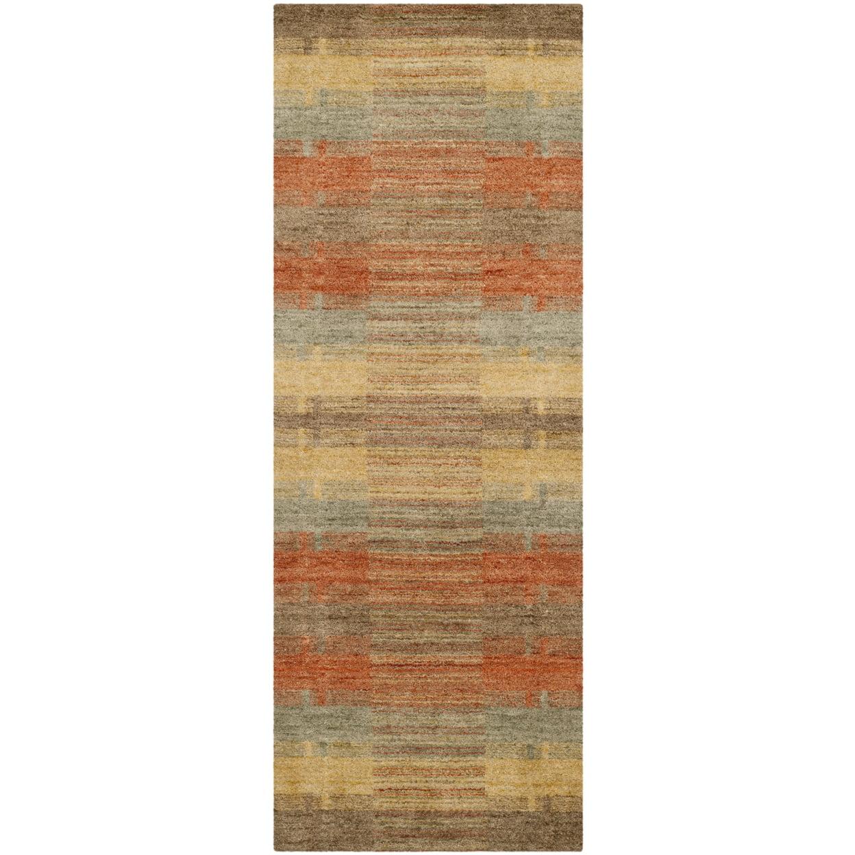 SAFAVIEH Himalaya Gavril Geometric Wool Runner Rug, Multi, 2'3" x 10'
