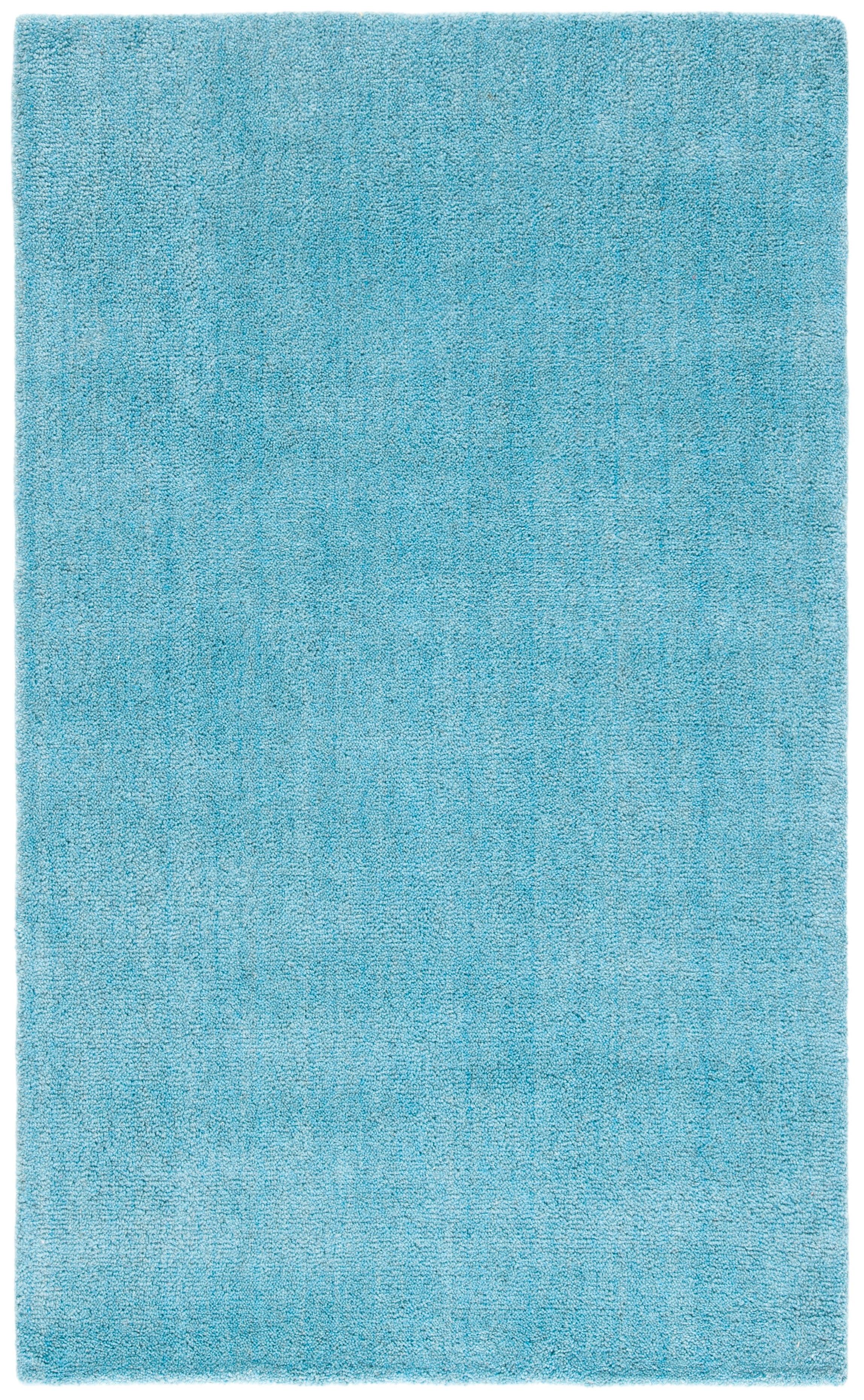 Moreau Handmade Tufted Wool Turquoise Area Rug