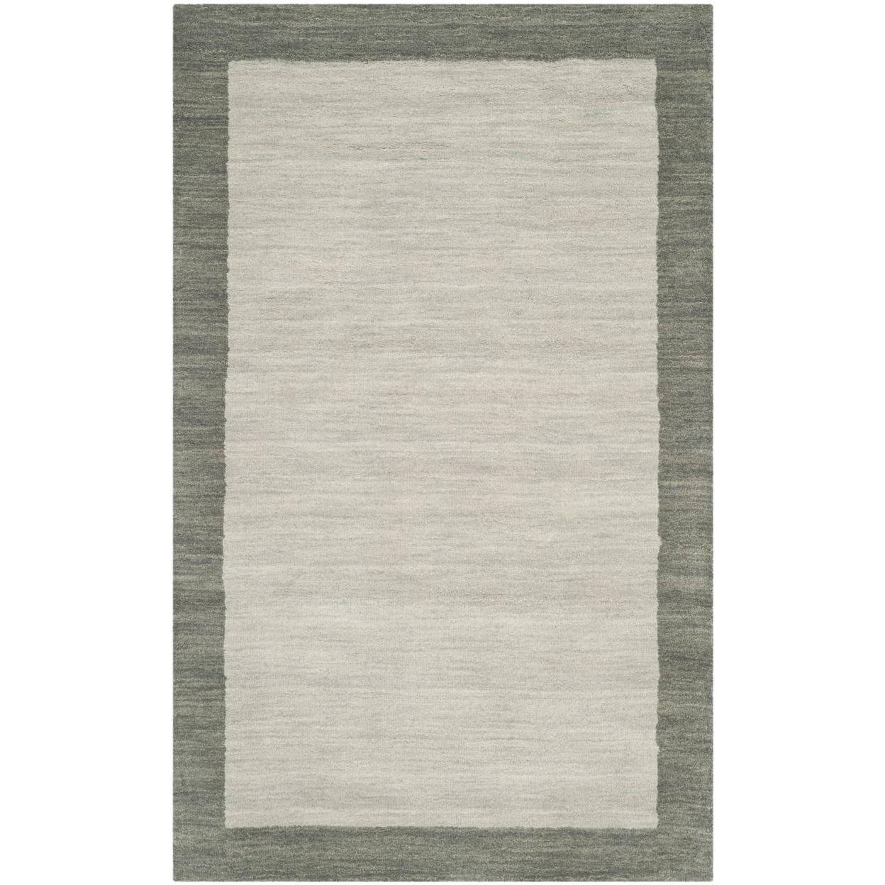 Himalaya HIM580 Hand Loomed Area Rug - Light Grey/Dark Grey - 3'x5' - Safavieh.