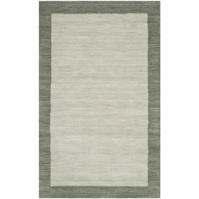 Himalaya HIM580 Hand Loomed Area Rug - Light Grey/Dark Grey - 3'x5' - Safavieh.
