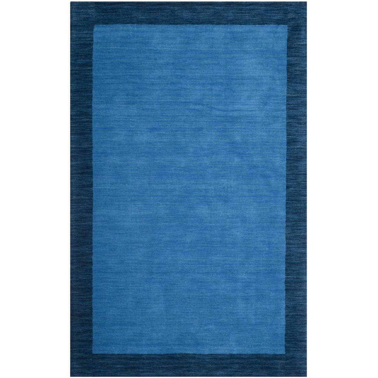 Himalaya HIM580 Hand Loomed Runner Rug - Light Blue/Dark Blue - 2'3"x12' - Safavieh.