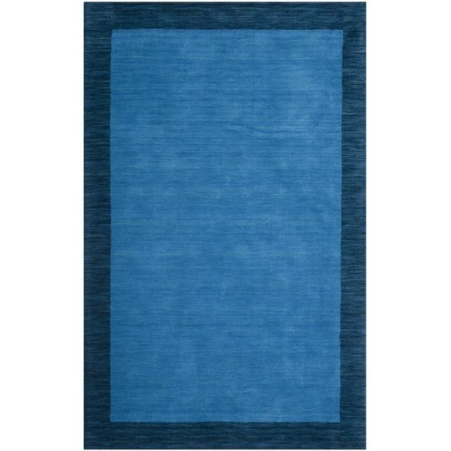 Himalaya HIM580 Hand Loomed Runner Rug - Light Blue/Dark Blue - 2'3"x12' - Safavieh.