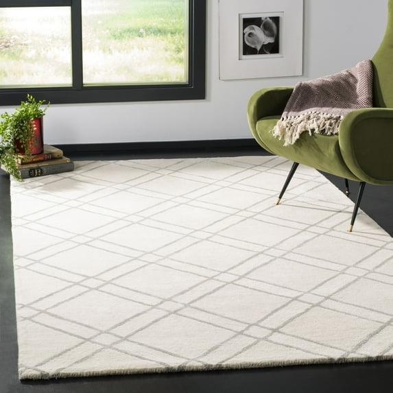 Himalaya HIM901 Handmade Area Rug - 4'x6' - Ivory/Silver - Safavieh