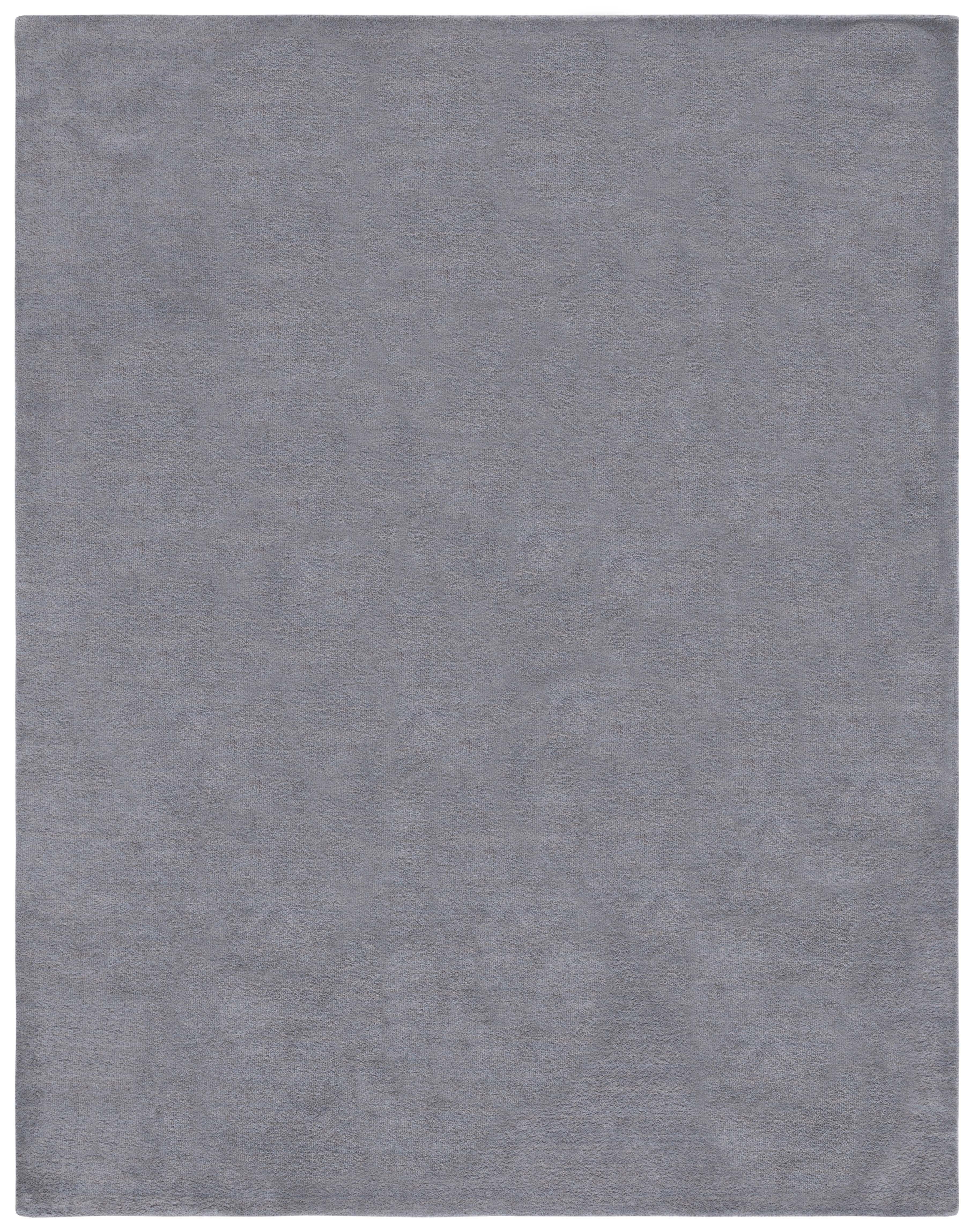 SAFAVIEH Himalaya Rachelle Solid Wool Area Rug, Grey, 12' x 18'