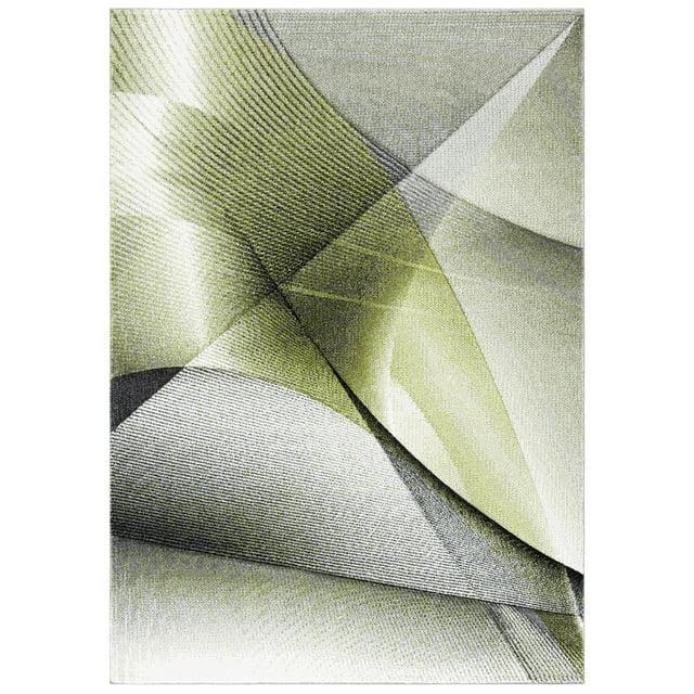 Hollywood HLW715 Machine Made Area Rug - 9'x12' - Grey/Green - Safavieh