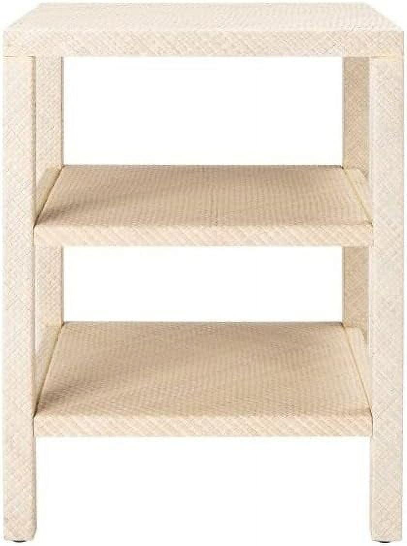 Apis Raffia 2 Shelf Accent Table - Light Natural - Safavieh.