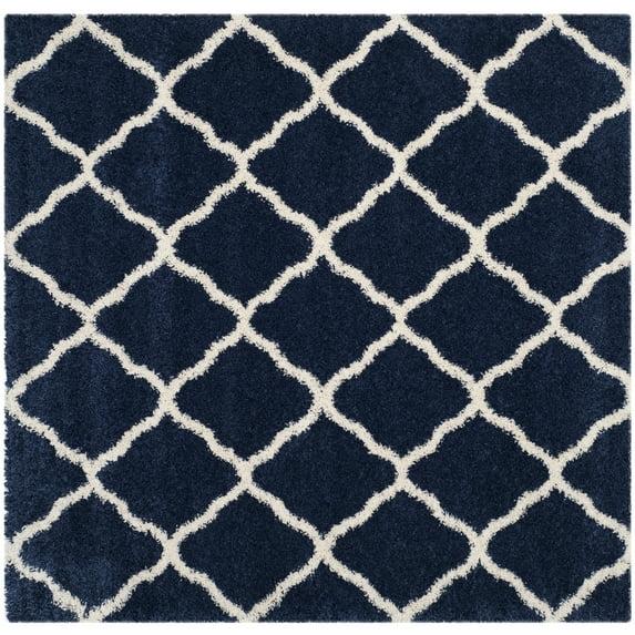 Hudson Shag SGH283 Power Loomed Indoor Accent Rug - Navy/Ivory - 2'3"x3'9" - Safavieh.