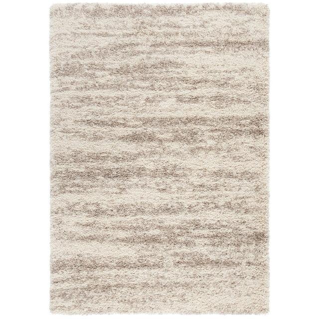 Hudson Shag SGH206 Power Loomed Area Rug - Ivory/Beige - 5'3"x7'6" - Safavieh.