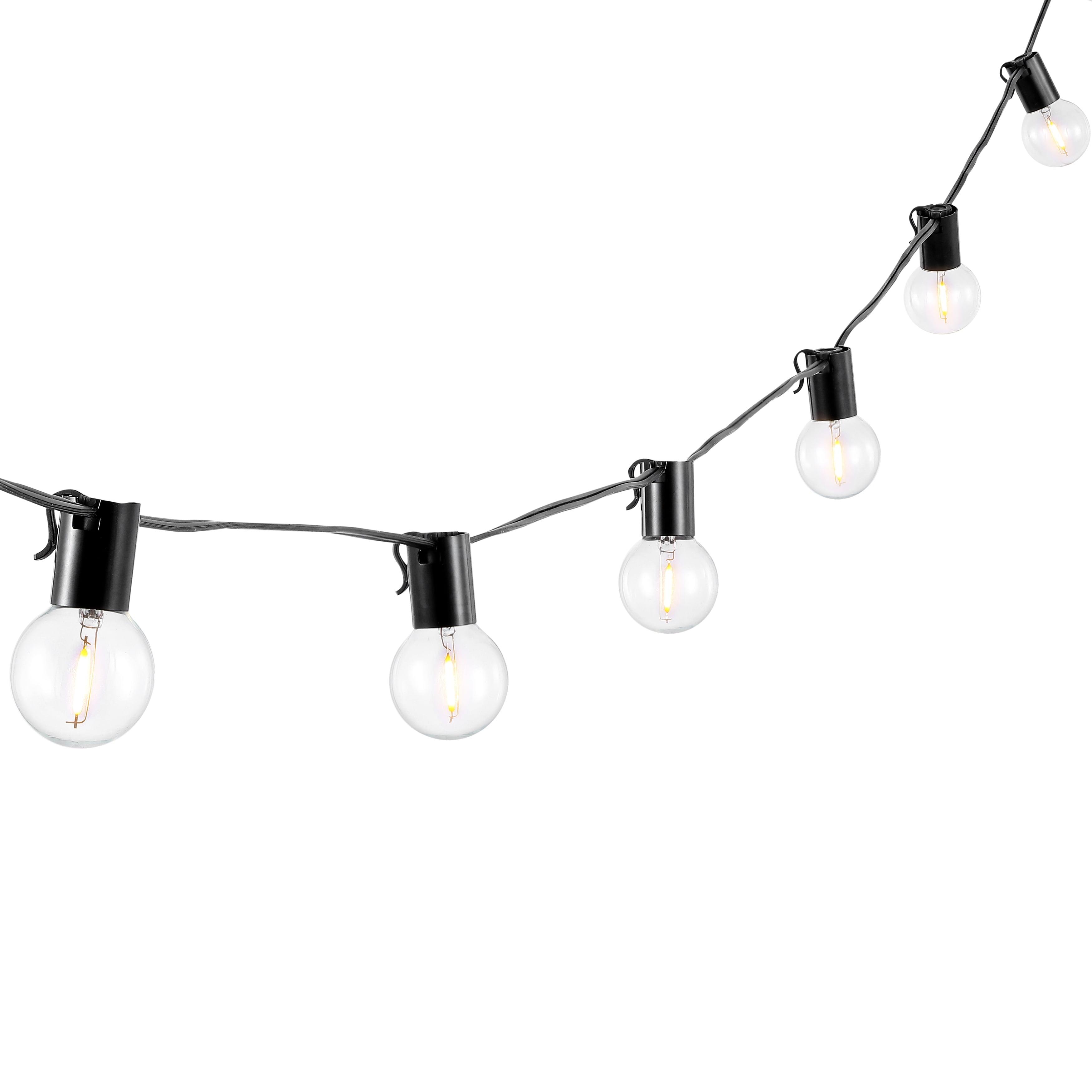 Huron Led Outdoor String Light - Black - Safavieh..