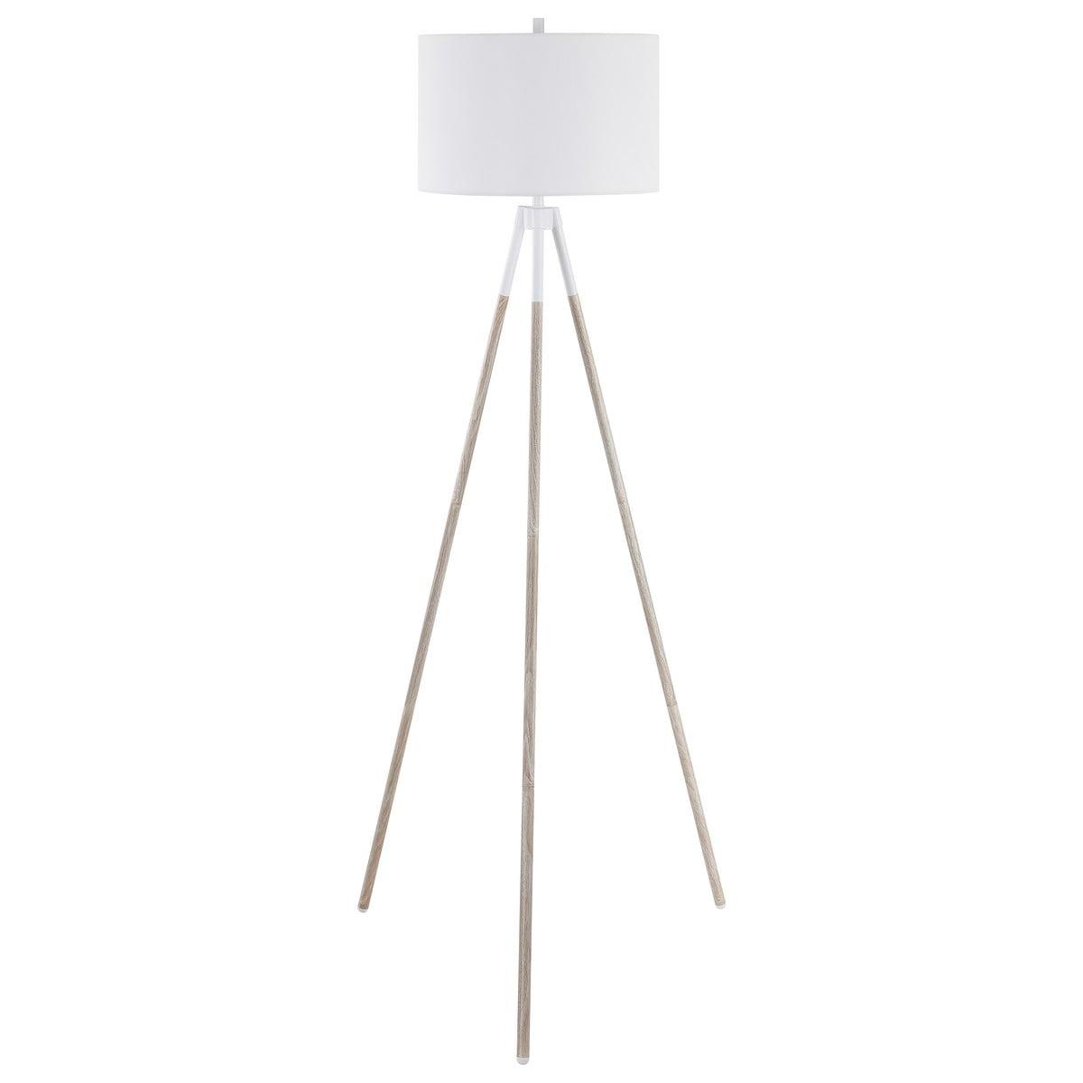 Idalia 61" Floor Lamp - Walnut - Safavieh.