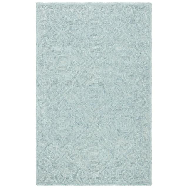 Ikat IKT506 Hand Tufted Accent Rug - Aqua - 3'x5' - Safavieh